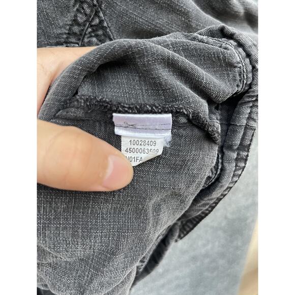 Ariat Jacket Womens Medium Charcoal Gray Western Denim Button Front 10028409 - Picture 8 of 8